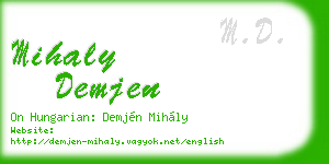 mihaly demjen business card